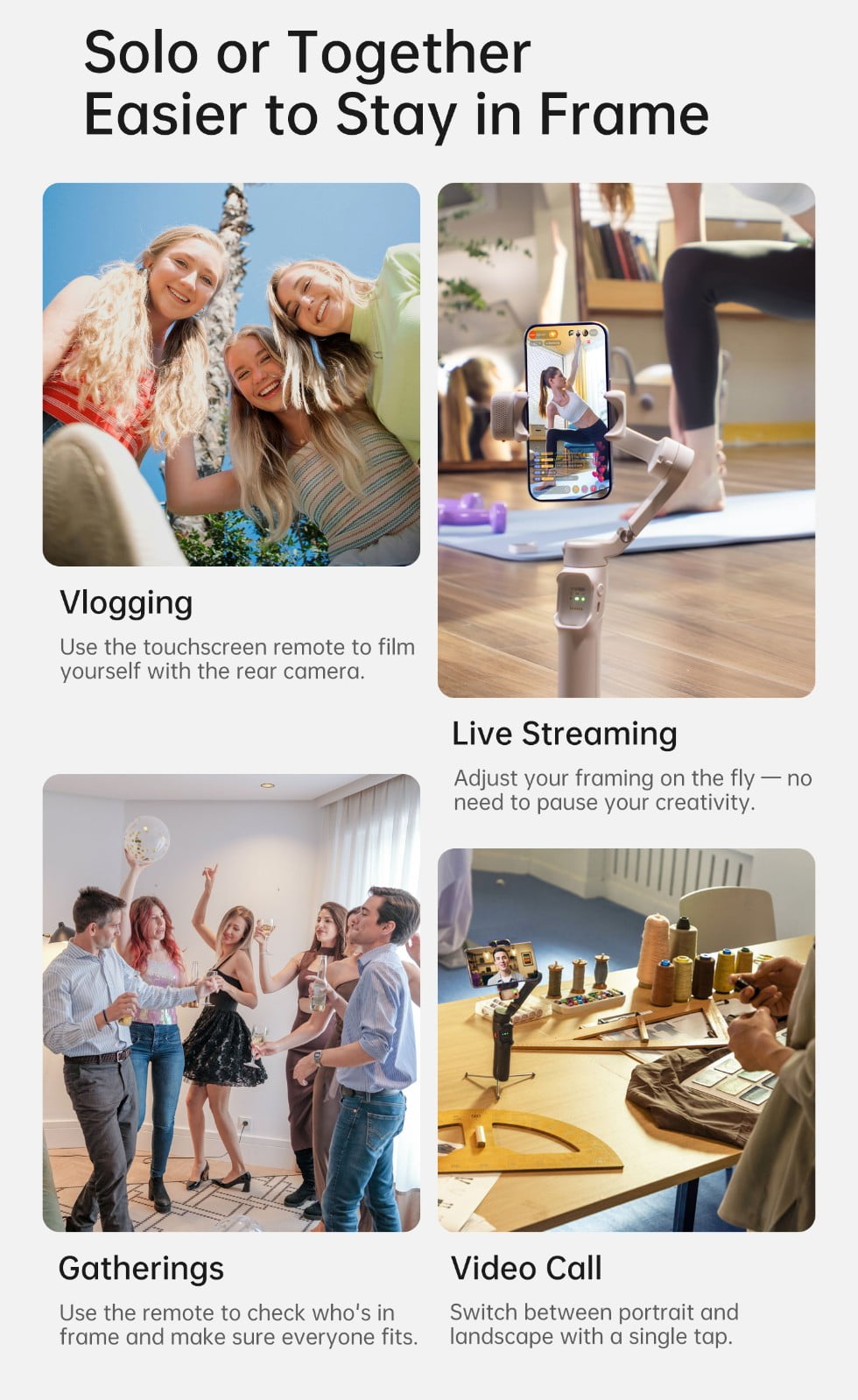Galer CineOrbit™ AI: 3-Axis Smart Stabilizer System