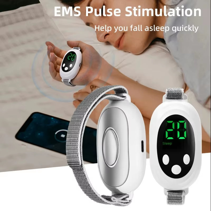 Home Use Intelligent Sleep Aid Hand Massager Micro Current Technology for Stress Relief Insomnia & Anxiety-Handheld Device